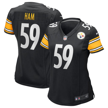 Jack Ham Pittsburgh Steelers black Game jersey