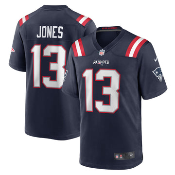 Jack Jones New England Patriots navy Game jersey