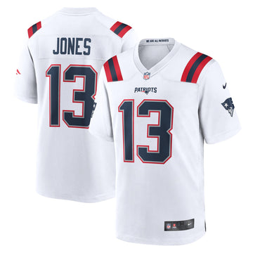 Jack Jones New England Patriots white Game jersey