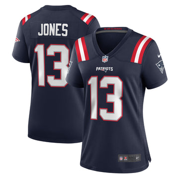 Jack Jones New England Patriots navy Game jersey