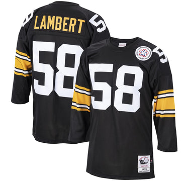 Jack Lambert Pittsburgh Steelers black Throwback jersey