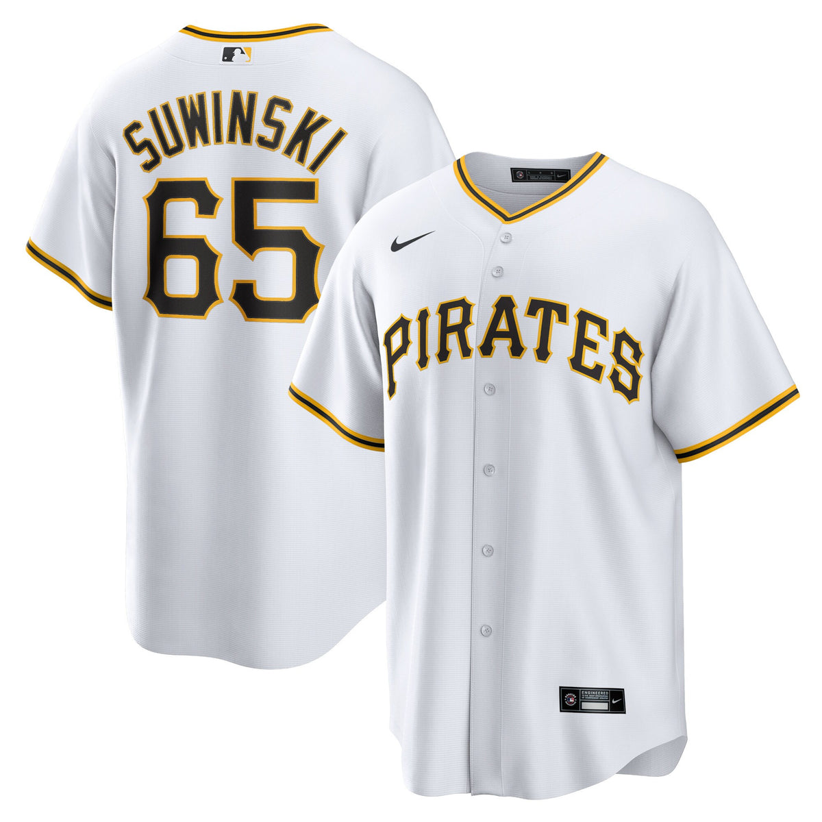 Jack Suwinski Pittsburgh Pirates white Home jersey