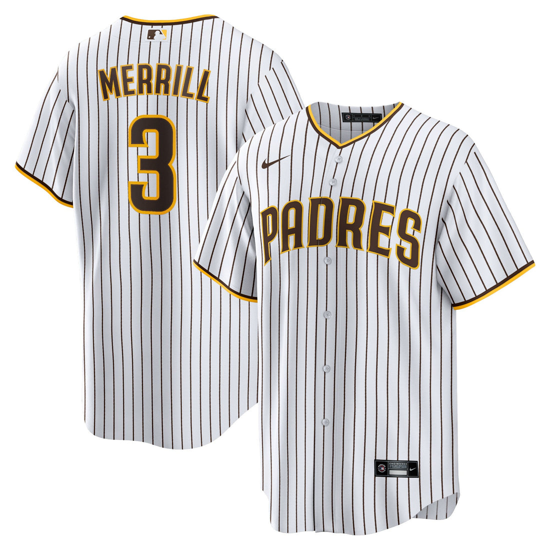 Jackson Merrill San Diego Padres white Home jersey