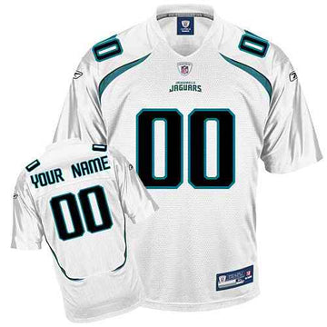 Custom Jacksonville Jaguars white jersey