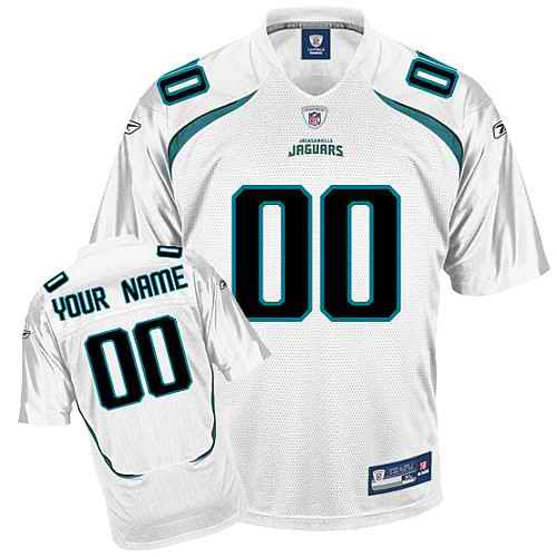 Custom Jacksonville Jaguars white jersey