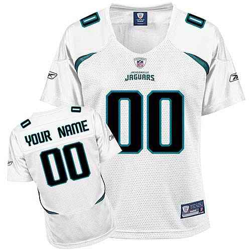 Custom Jacksonville Jaguars white jersey