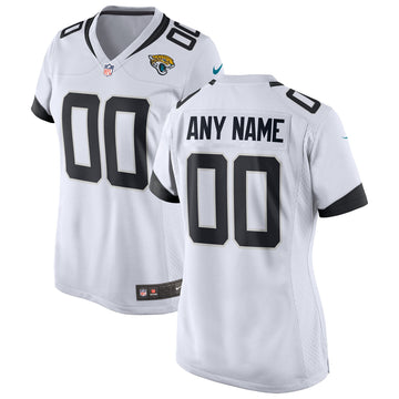 Custom Jacksonville Jaguars white jersey