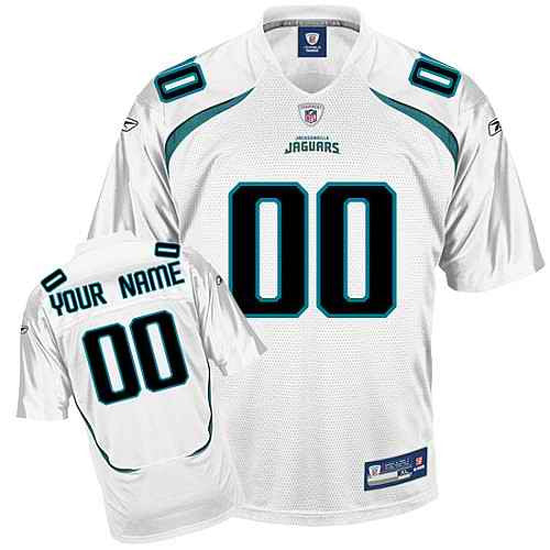 Custom Jacksonville Jaguars white jersey