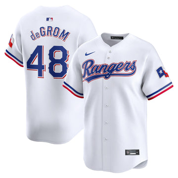 Jacob Degrom Texas Rangers white Limited jersey