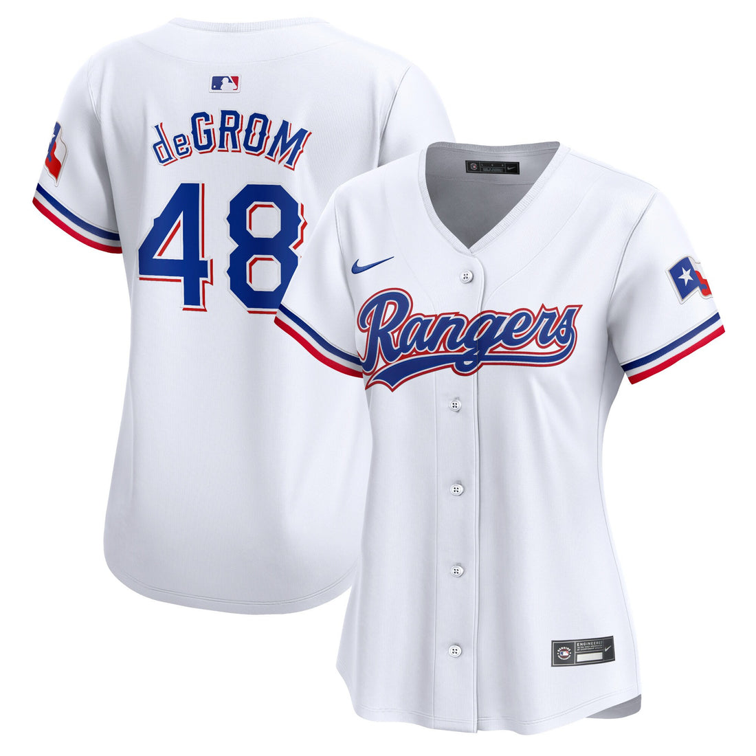 Jacob Degrom Texas Rangers white Limited jersey