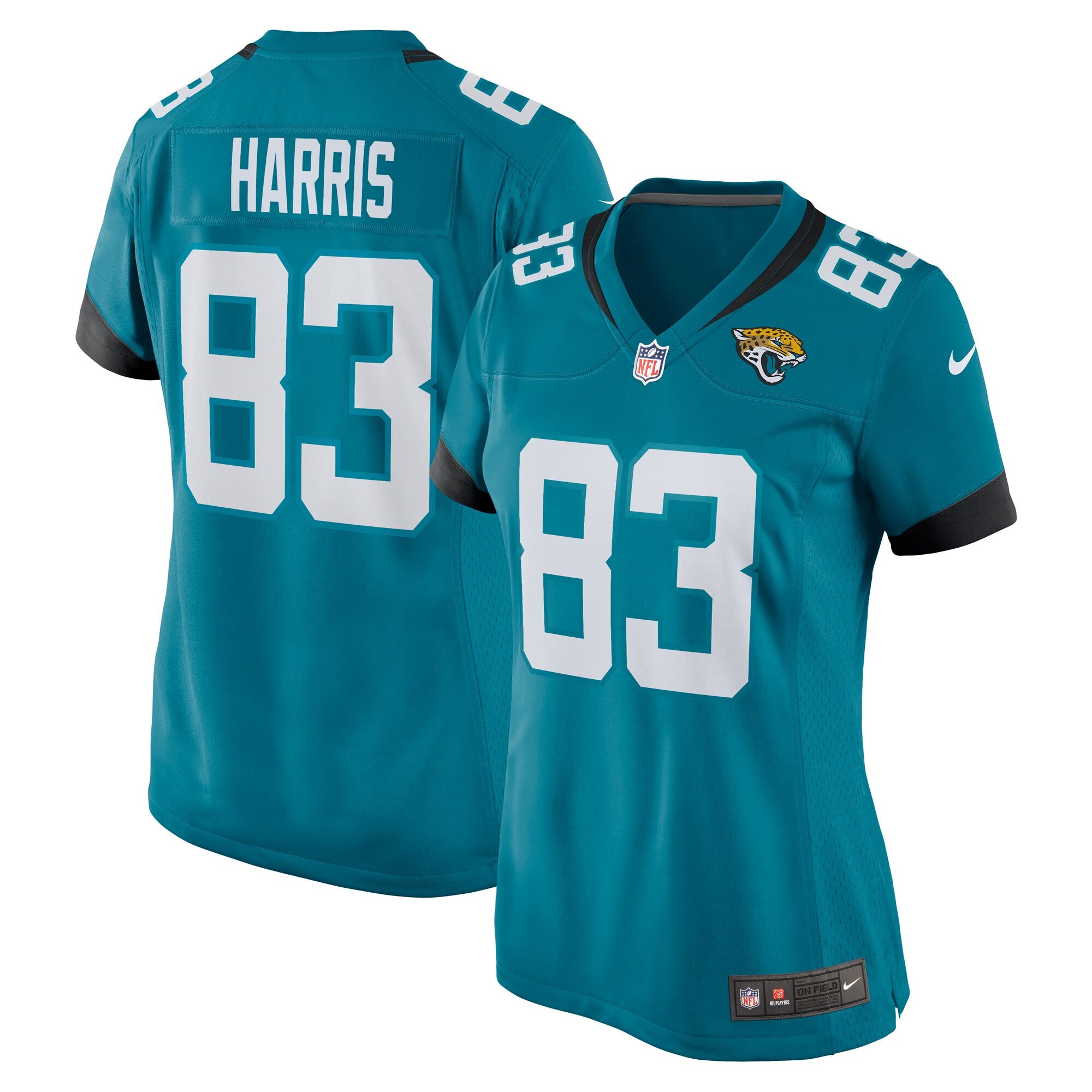 Jacob Harris Jacksonville Jaguars teal jersey
