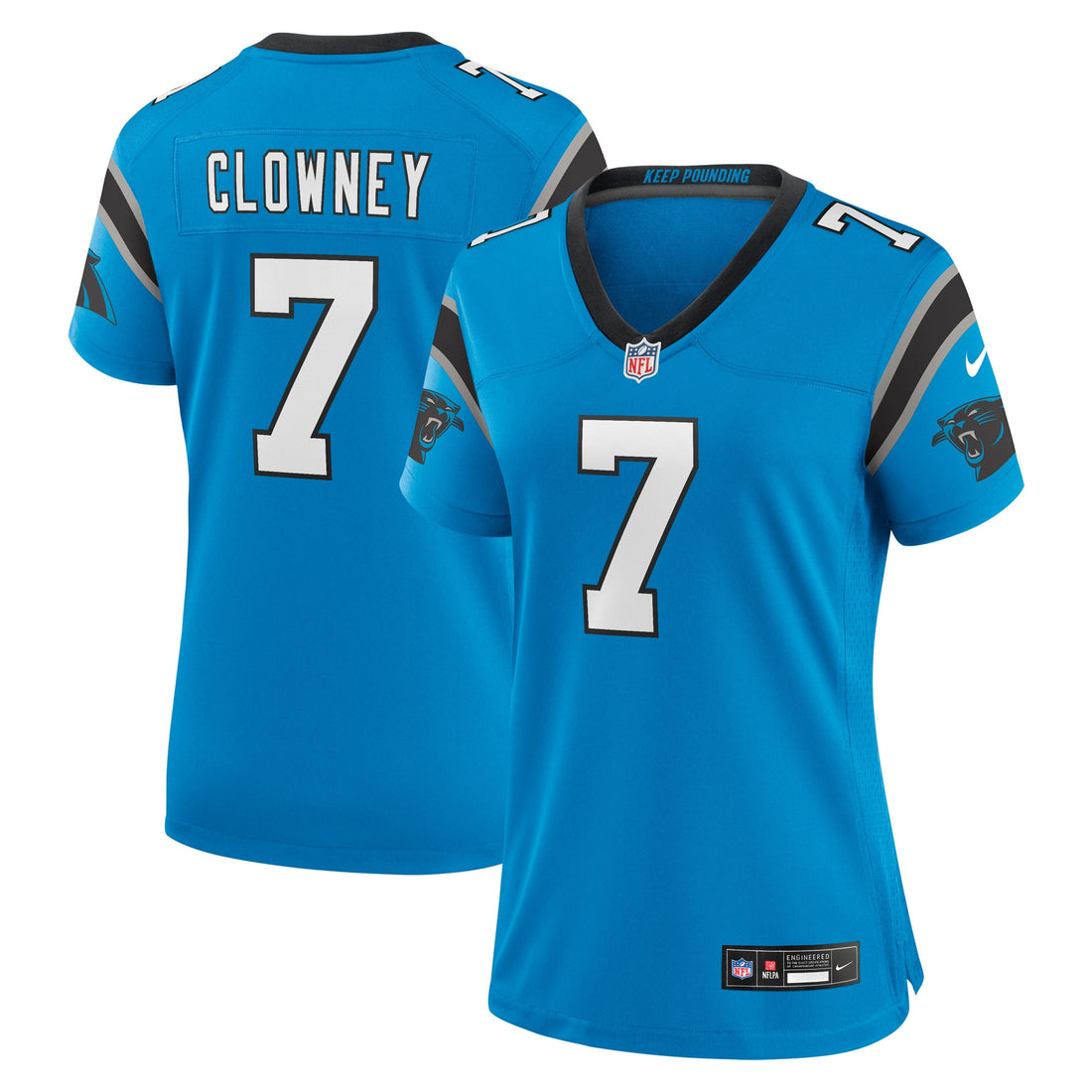 Jadeveon Clowney Carolina Panthers blue Alternate jersey
