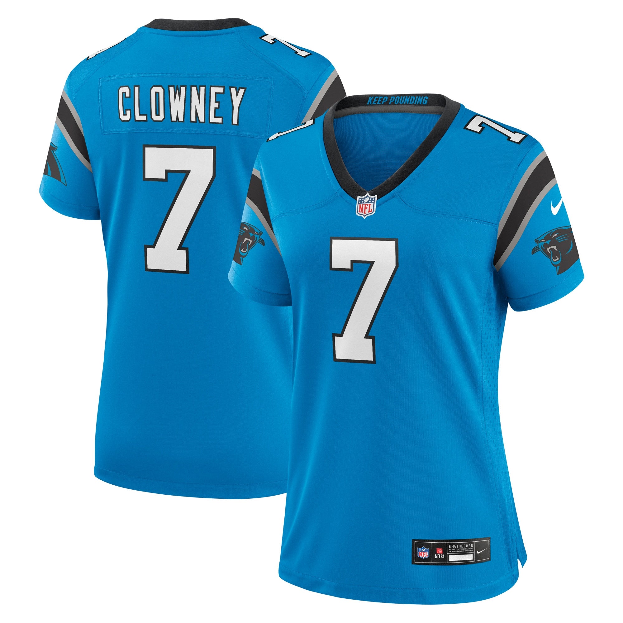 Jadeveon Clowney Carolina Panthers blue Alternate jersey