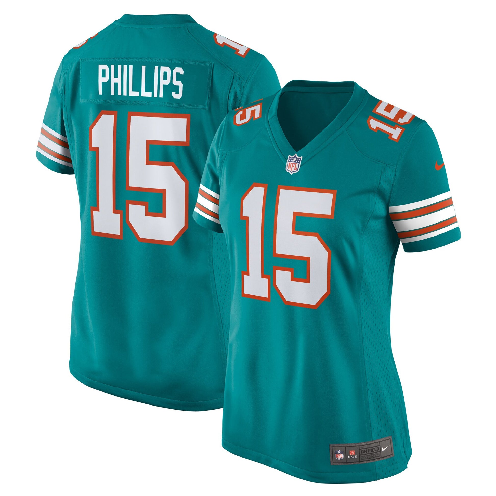 Jaelan Phillips Miami Dolphins aqua Alternate jersey