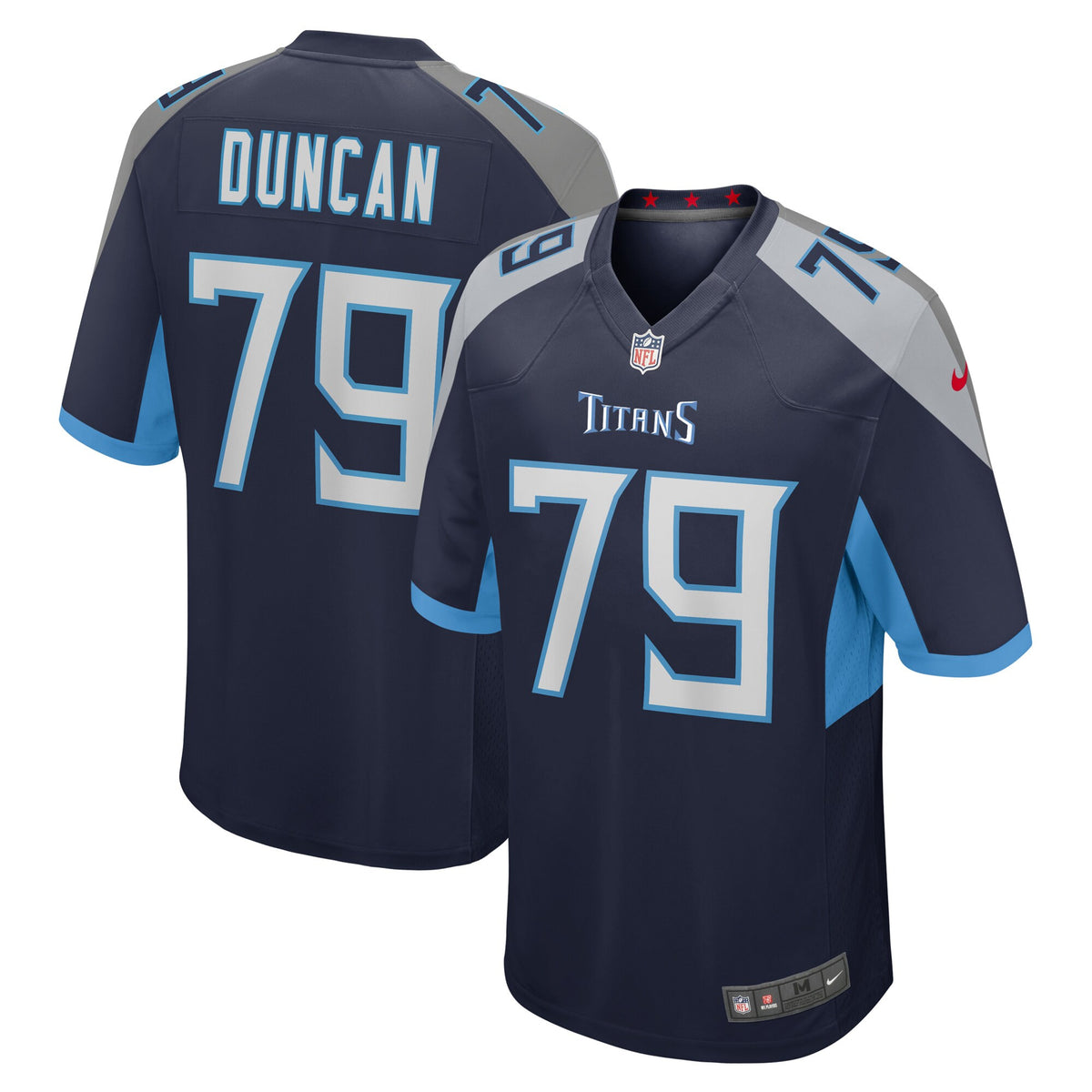 Jaelyn Duncan Tennessee Titans navy jersey