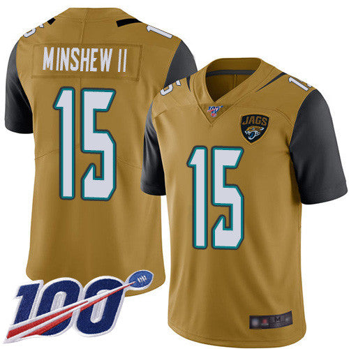Gardner Minshew II Jacksonville Jaguars gold Limited jersey