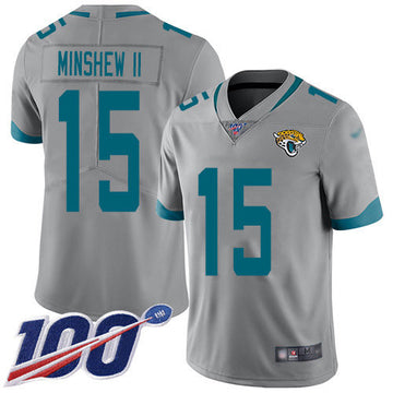 Gardner Minshew II Jacksonville Jaguars silver Inverted Legend jersey