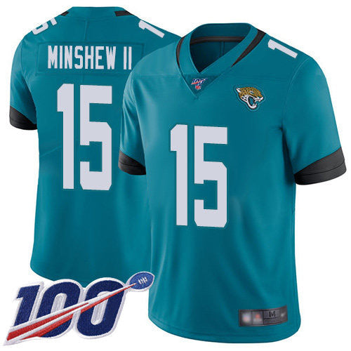 Gardner Minshew II Jacksonville Jaguars teal Vapor jersey