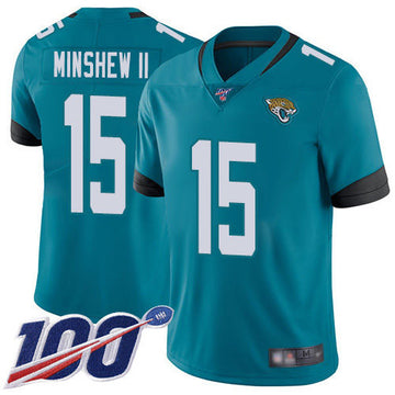Gardner Minshew II Jacksonville Jaguars teal Vapor jersey