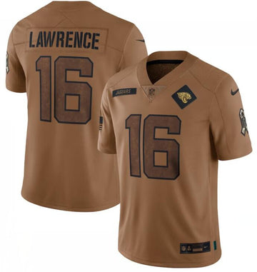 Trevor Lawrence Jacksonville Jaguars brown Salute To Service jersey