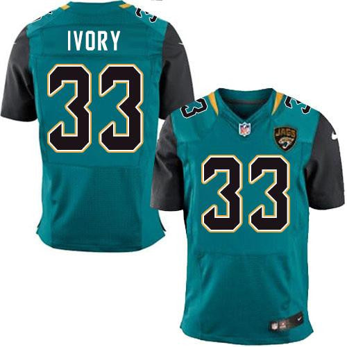 Chris Ivory Jacksonville Jaguars teal Elite jersey