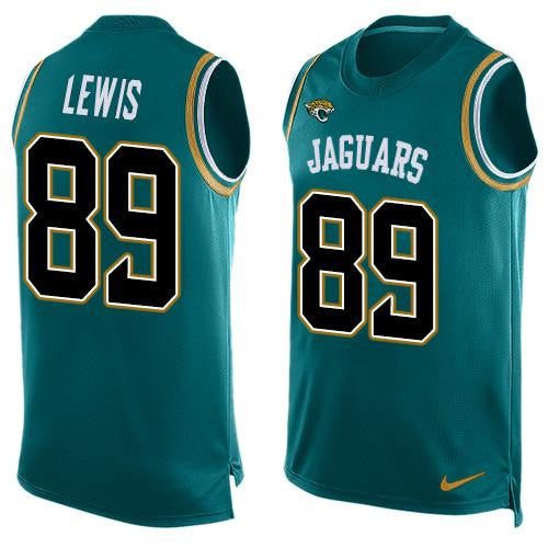Marcedes Lewis Jacksonville Jaguars teal Limited jersey