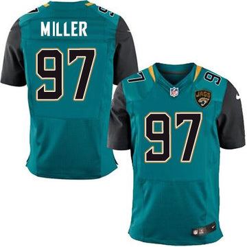 Roy Miller Jacksonville Jaguars teal Elite jersey