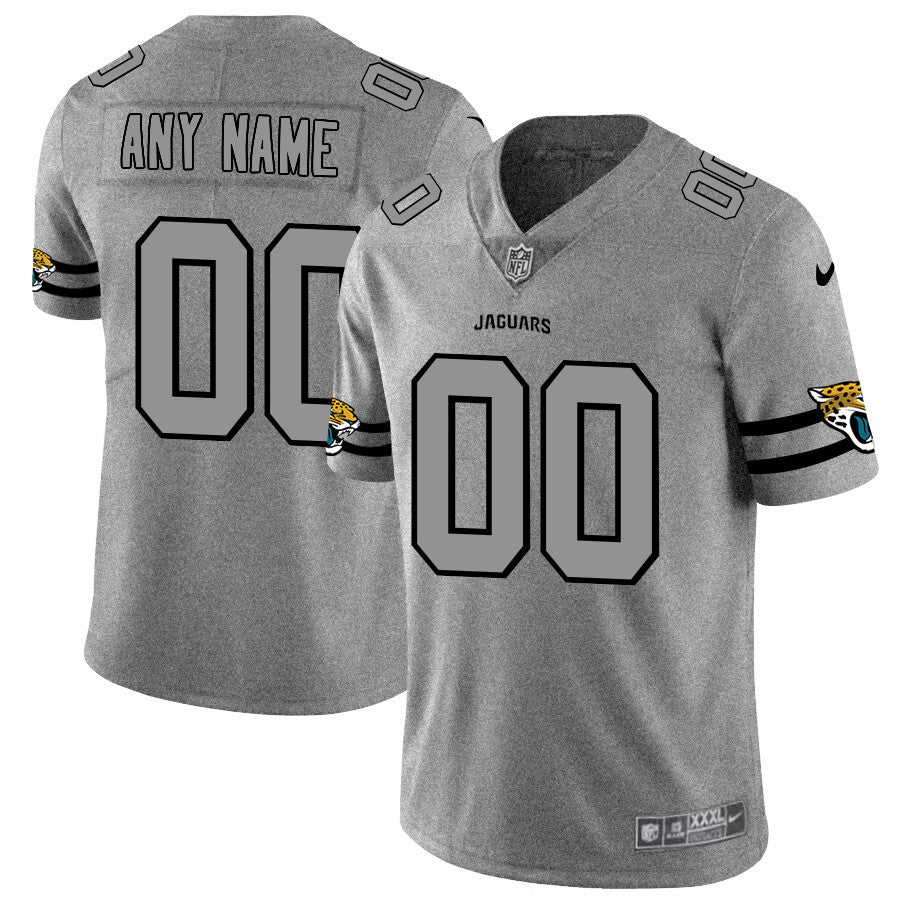 Custom Jacksonville Jaguars gray Vapor jersey