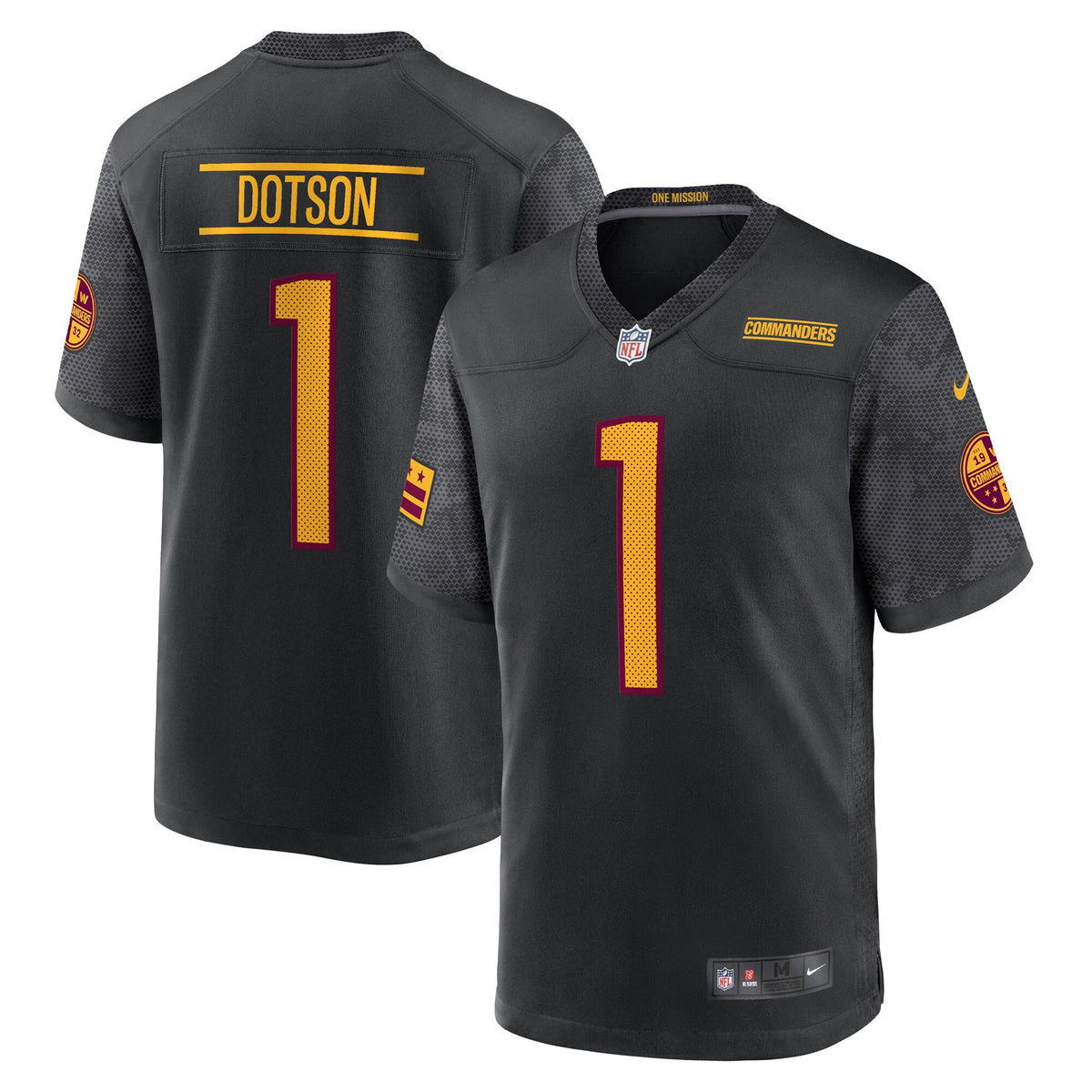 Jahan Dotson Washington Commanders black Alternate jersey