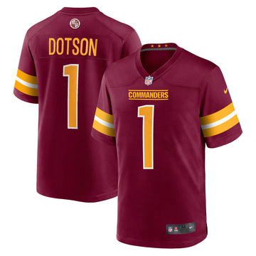 Jahan Dotson Washington Commanders burgundy jersey