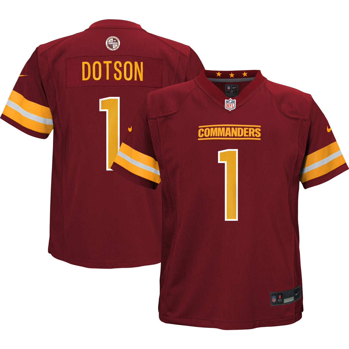 Jahan Dotson Preschool Washington Commanders burgundy jersey