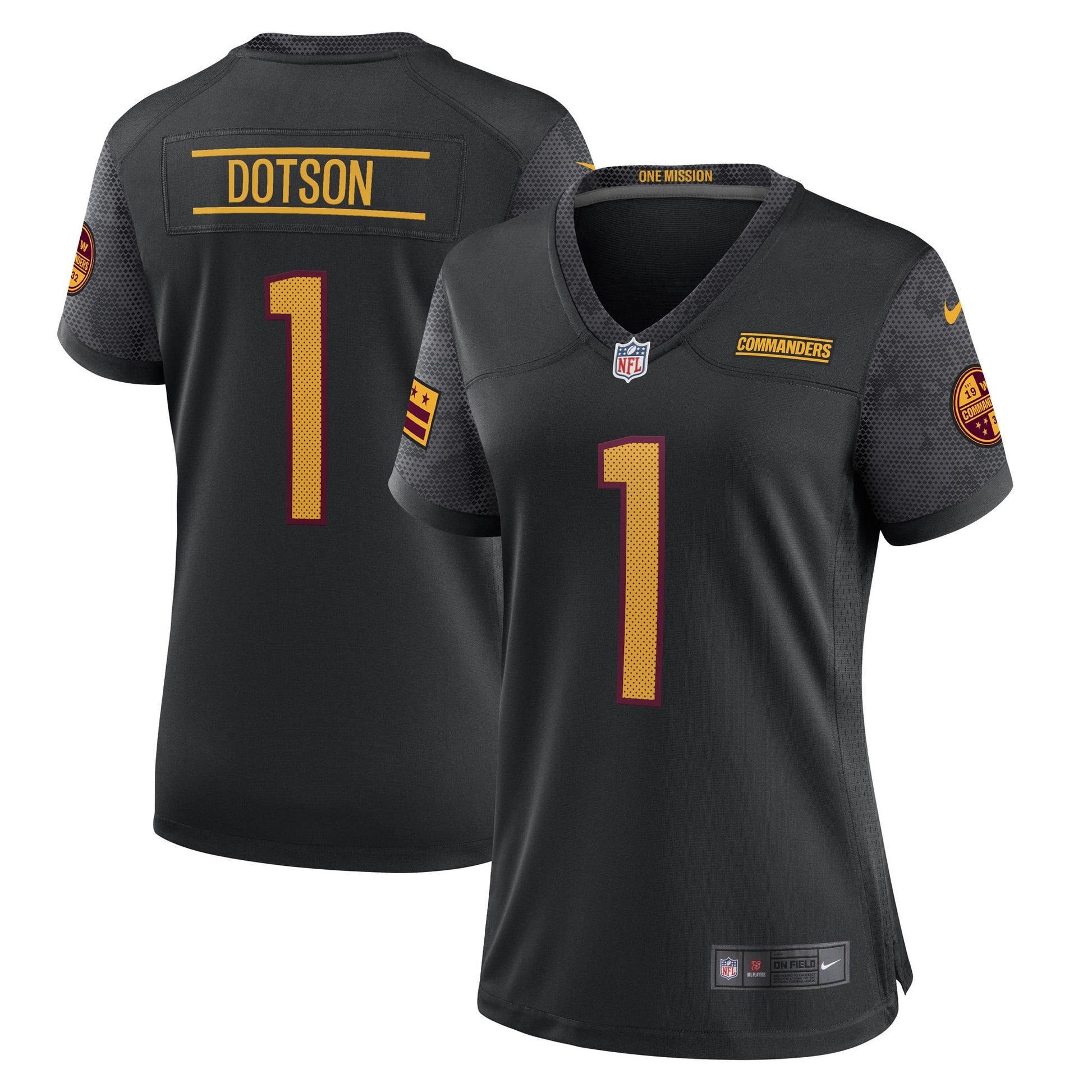 Jahan Dotson Washington Commanders black jersey