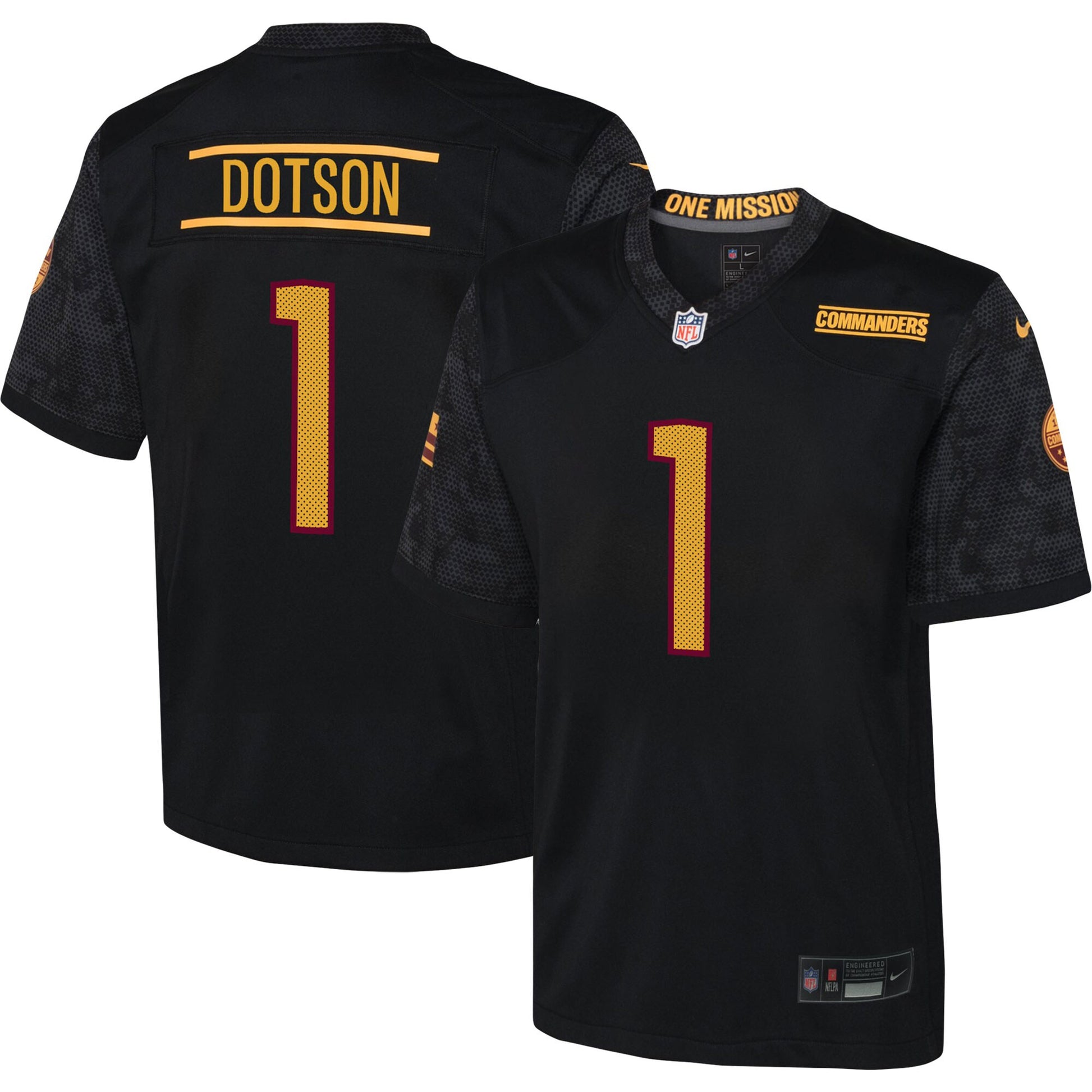 Jahan Dotson Washington Commanders black jersey
