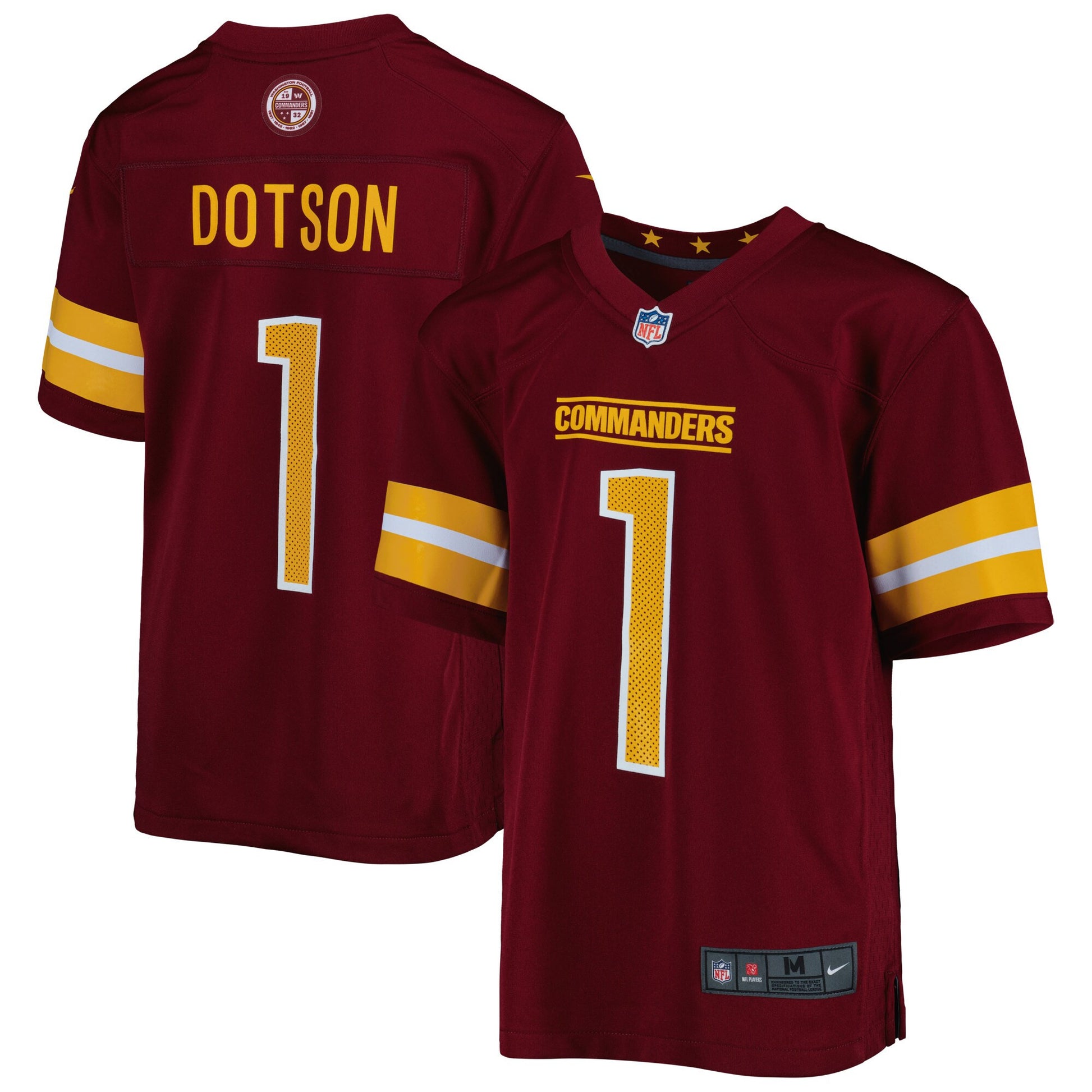 Jahan Dotson Washington Commanders burgundy jersey