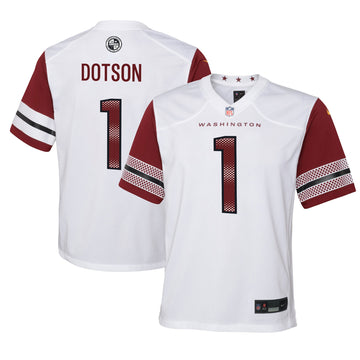 Jahan Dotson Washington Commanders white jersey