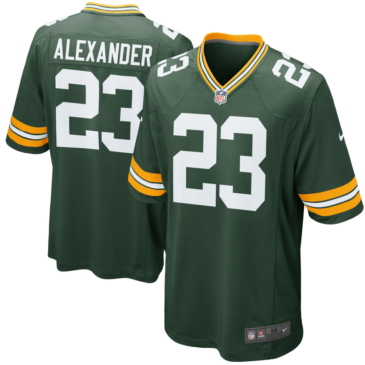 Jaire Alexander Green Bay Packers green Game jersey
