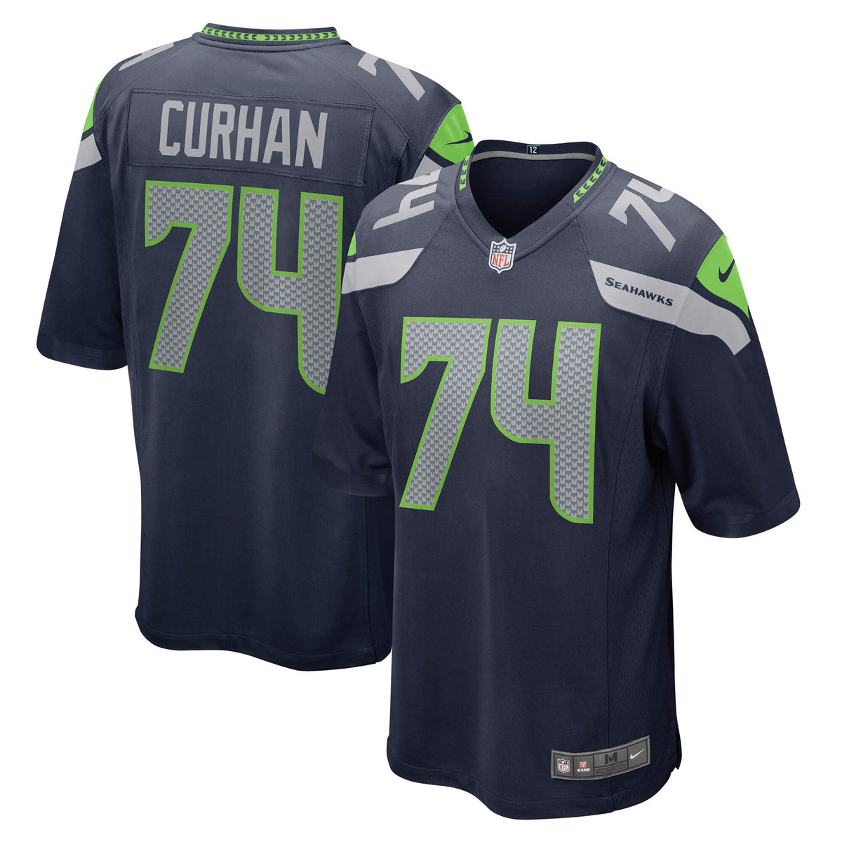 Jake Curhan College Seattle Seahawks navy jersey