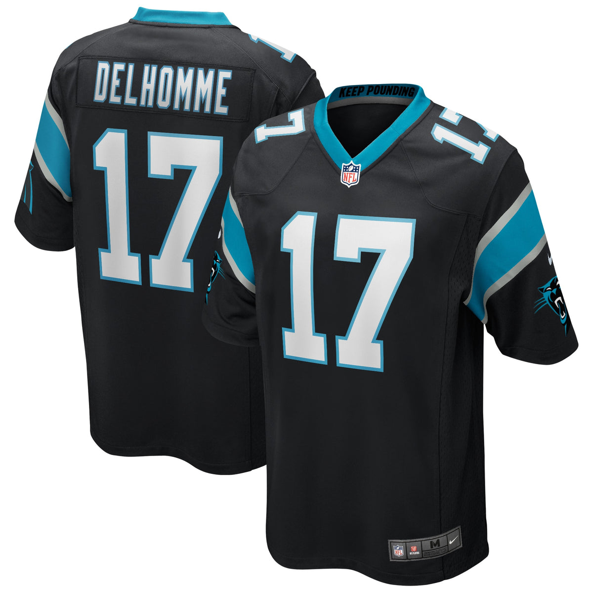 Jake Delhomme Carolina Panthers black Game jersey