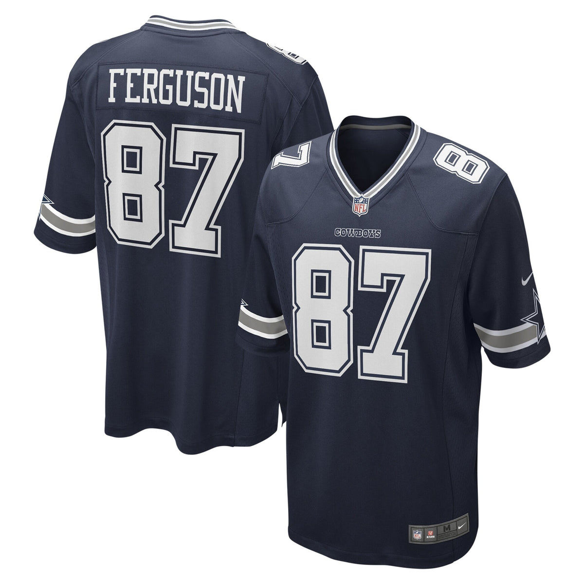 Jake Ferguson Dallas Cowboys navy jersey