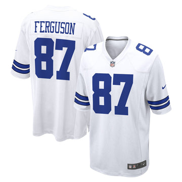 Jake Ferguson Dallas Cowboys white jersey