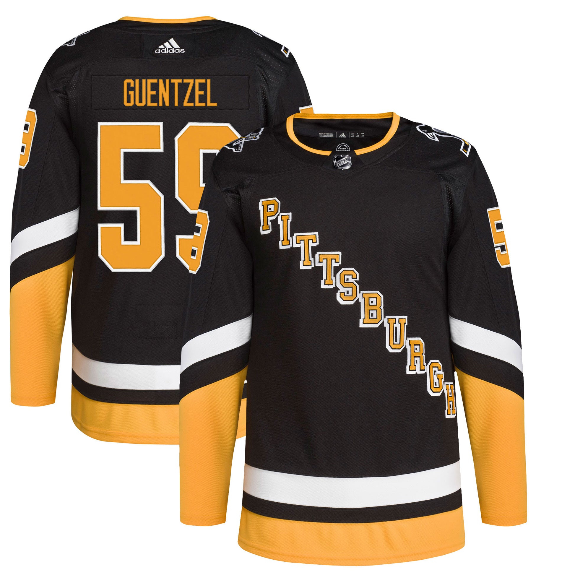 Jake Guentzel Pittsburgh Penguins black Alternate jersey
