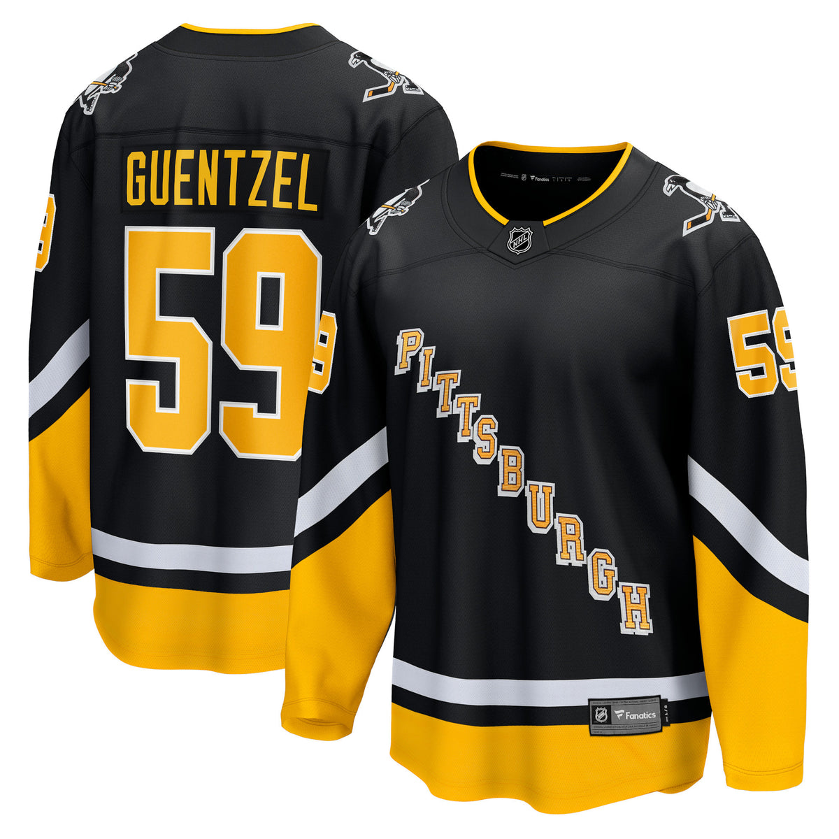 Jake Guentzel Pittsburgh Penguins black Alternate jersey