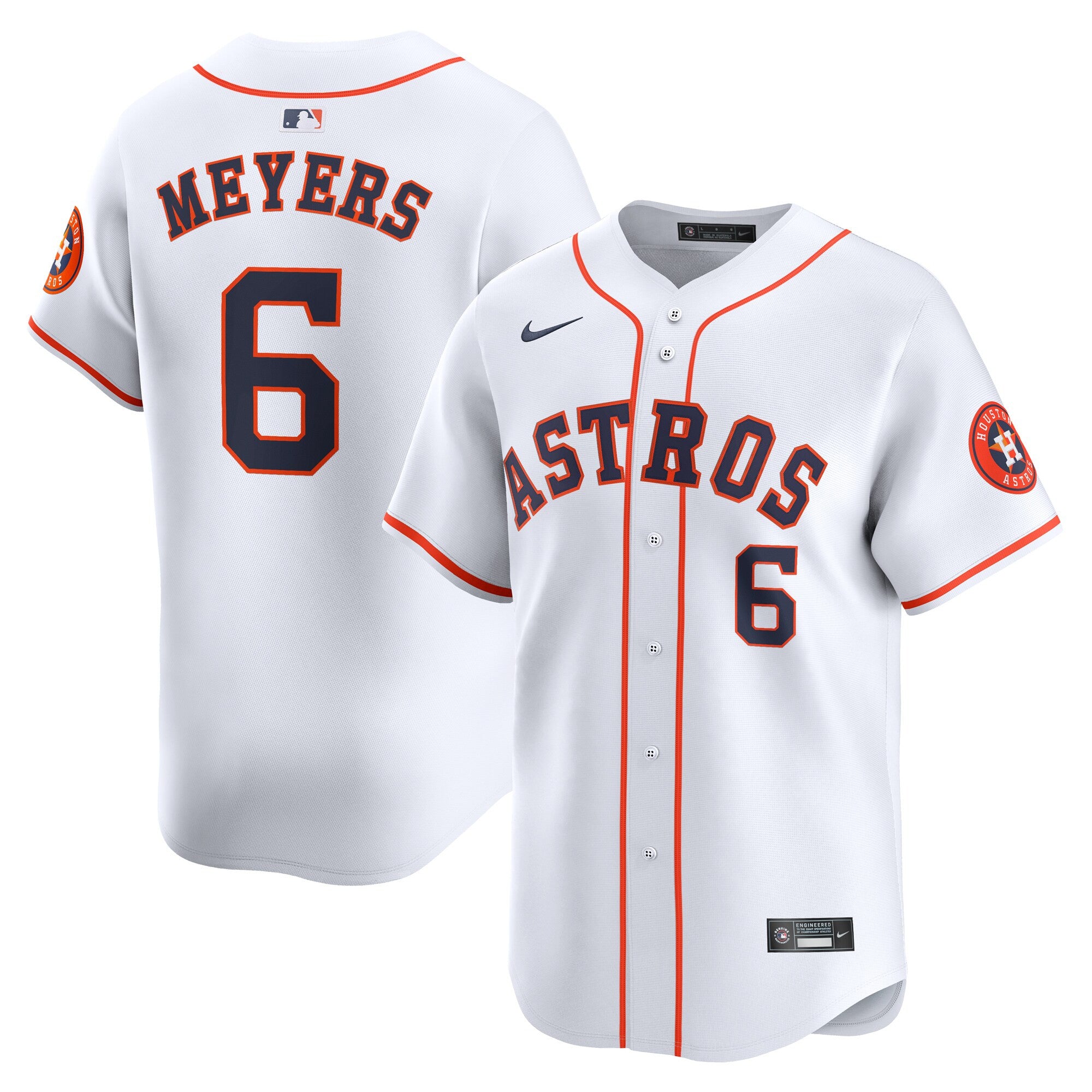 Jake Meyers Houston Astros white Limited jersey