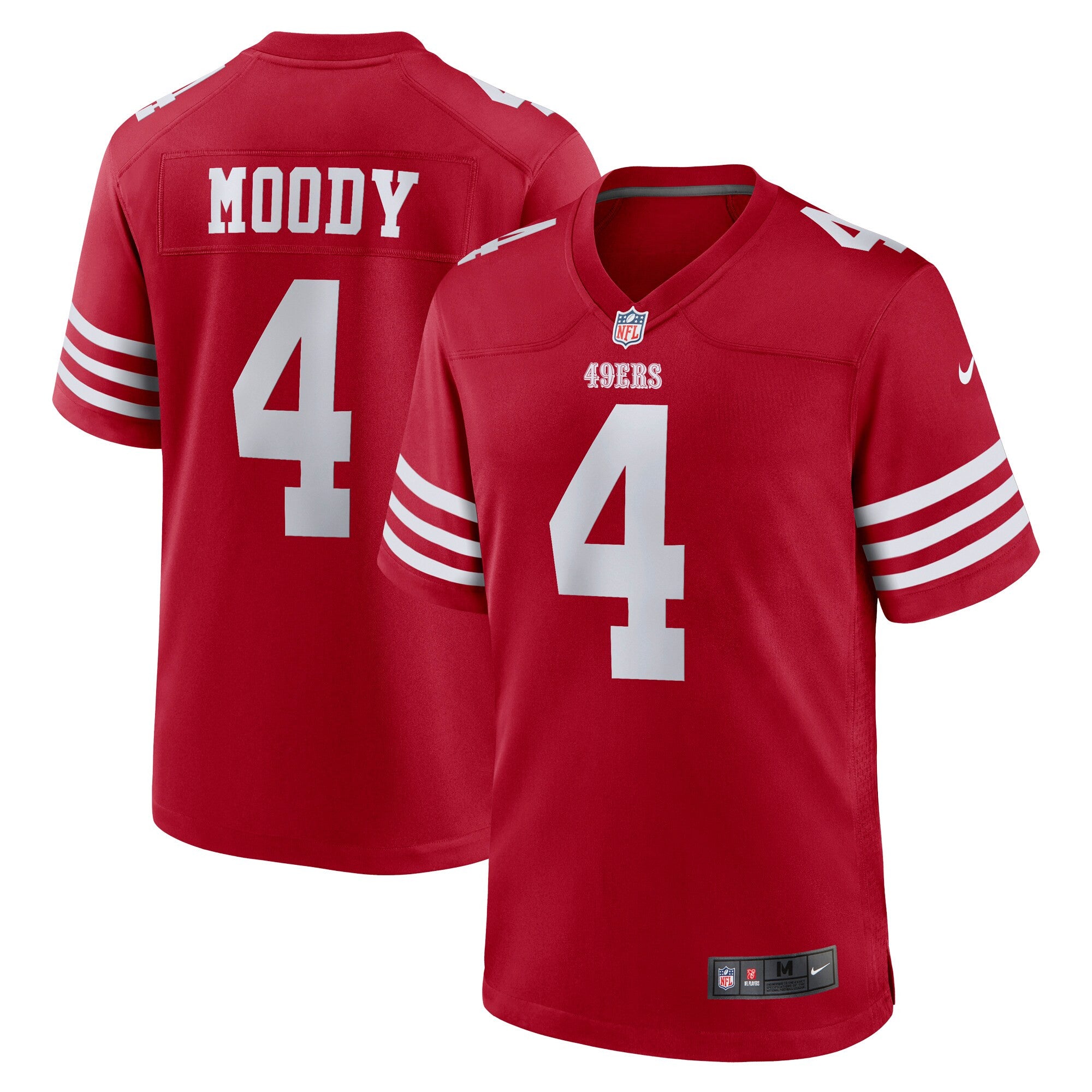 Jake Moody San Francisco 49ers scarlet jersey