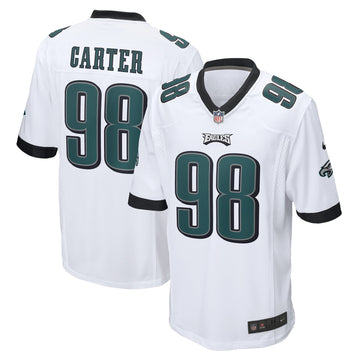 Jalen Carter Philadelphia Eagles white jersey