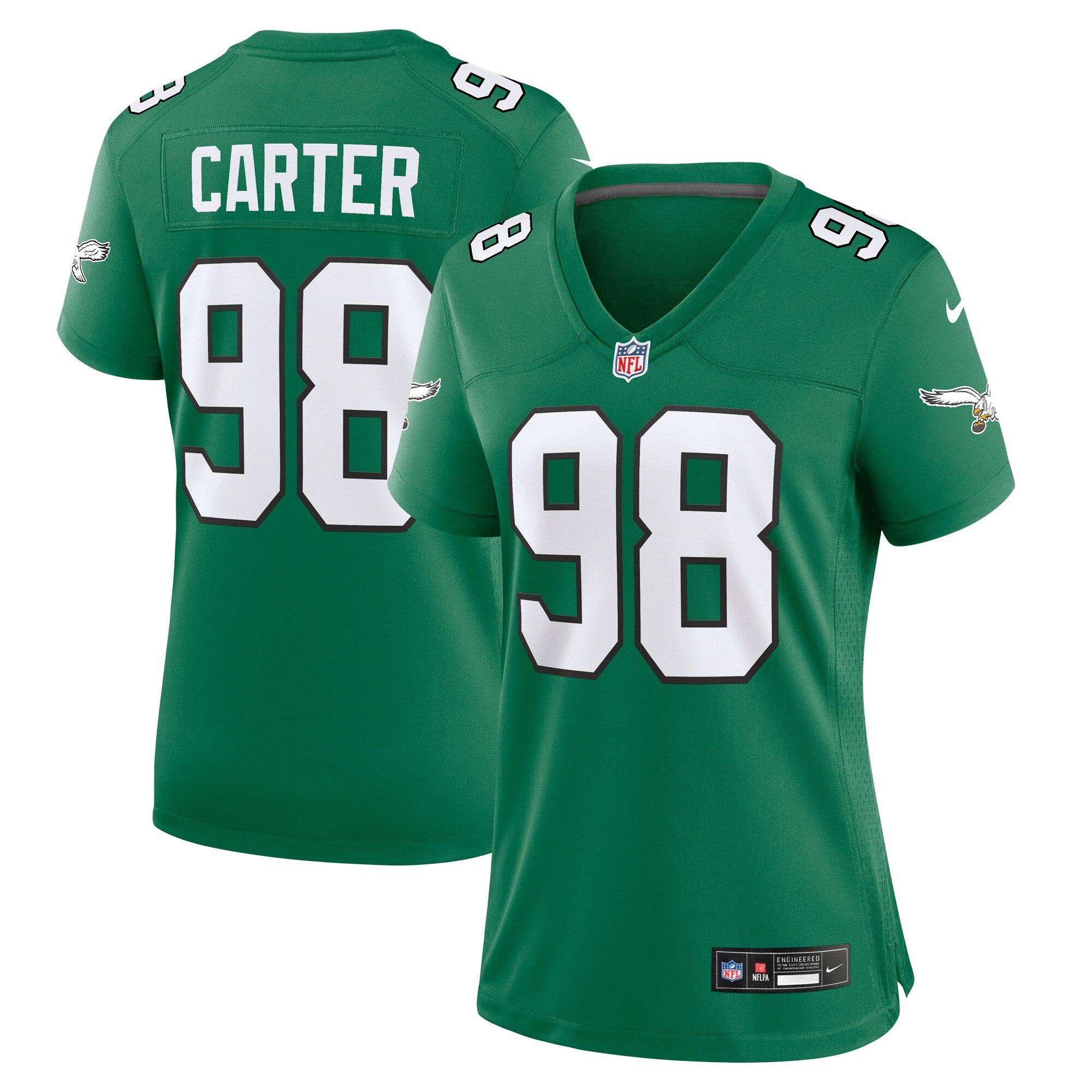 Jalen Carter Philadelphia Eagles green Alternate jersey
