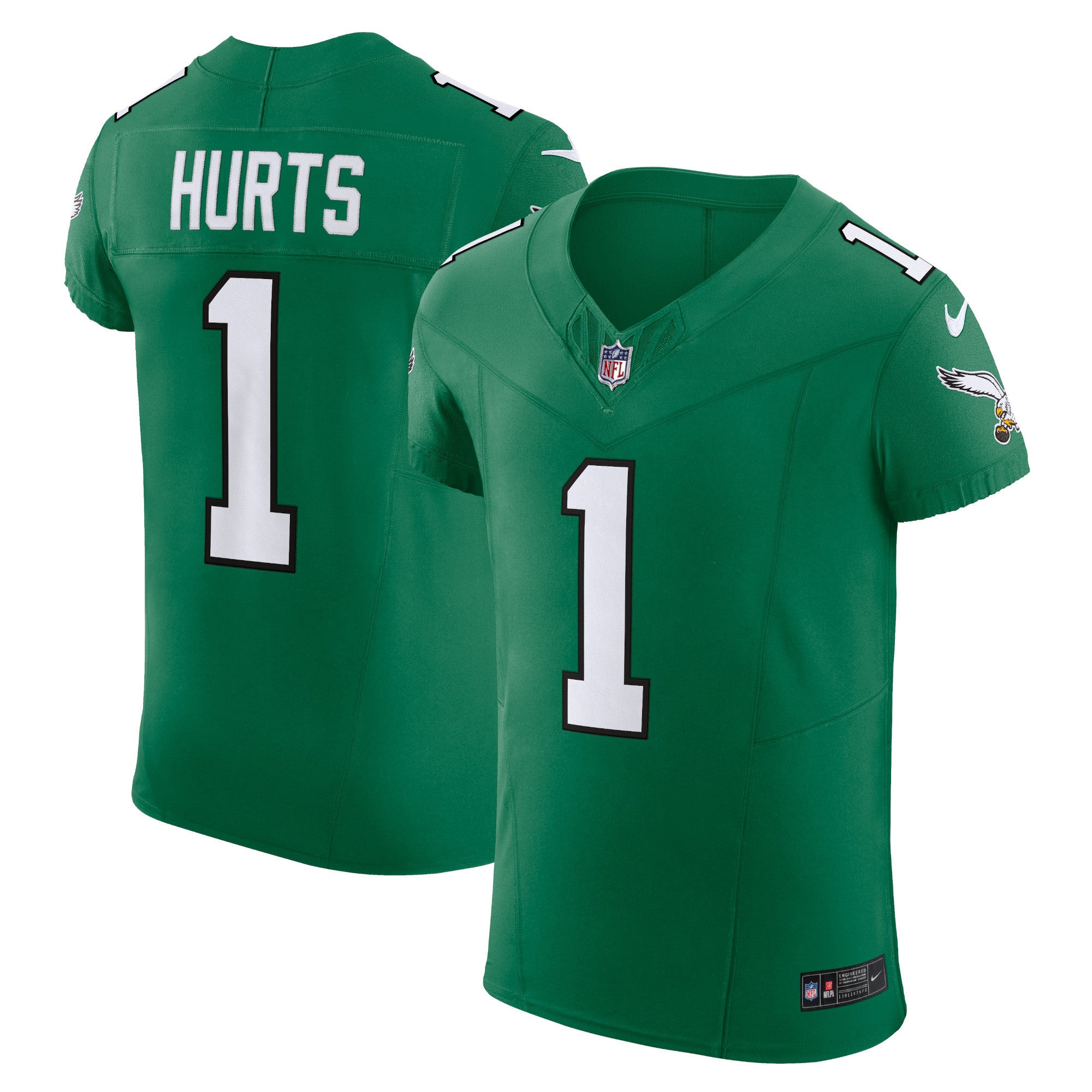 Jalen Hurts Philadelphia Eagles green Vapor jersey