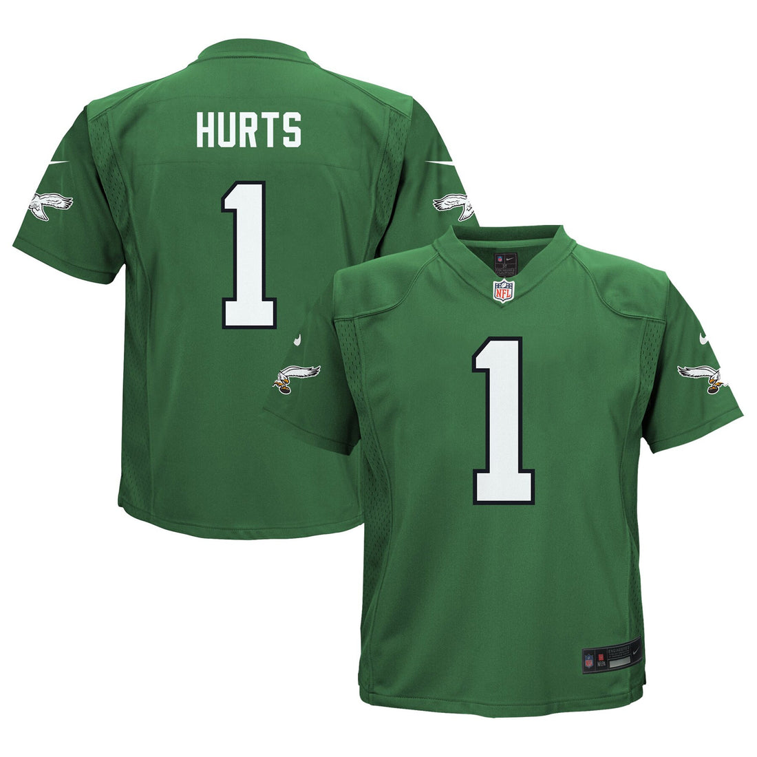 Jalen Hurts Philadelphia Eagles green Alternate jersey