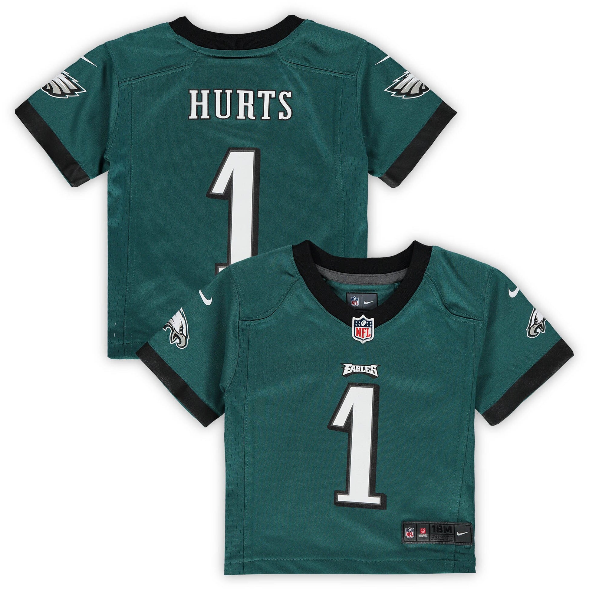 Jalen Hurts Philadelphia Eagles green jersey