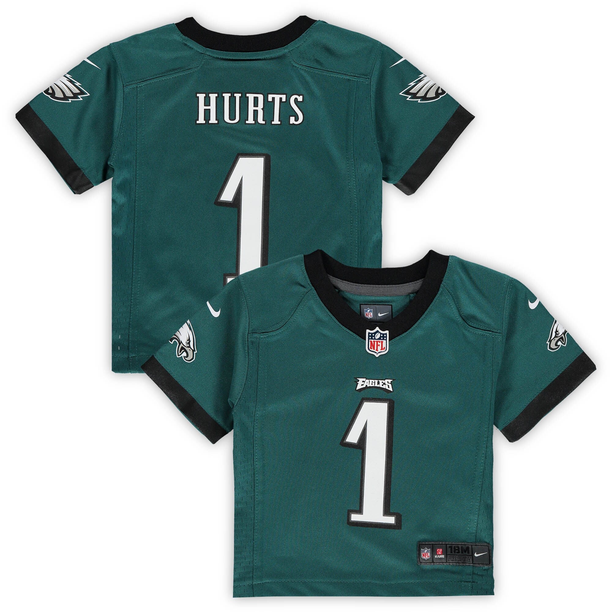 Jalen Hurts Philadelphia Eagles green jersey